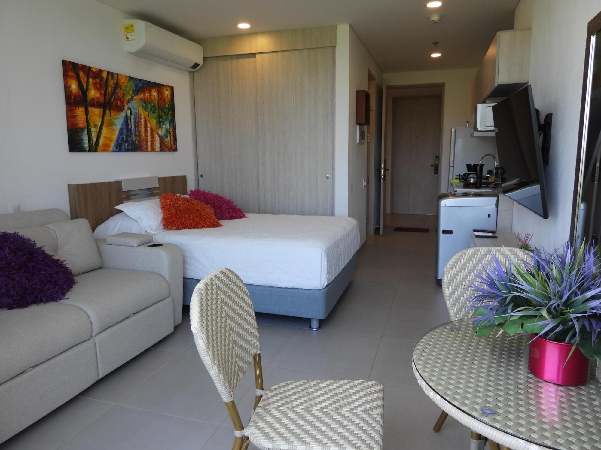 Apartamento Suite En Bello Horizonte A 2 Min De La Playa 산타마르타 외부 사진