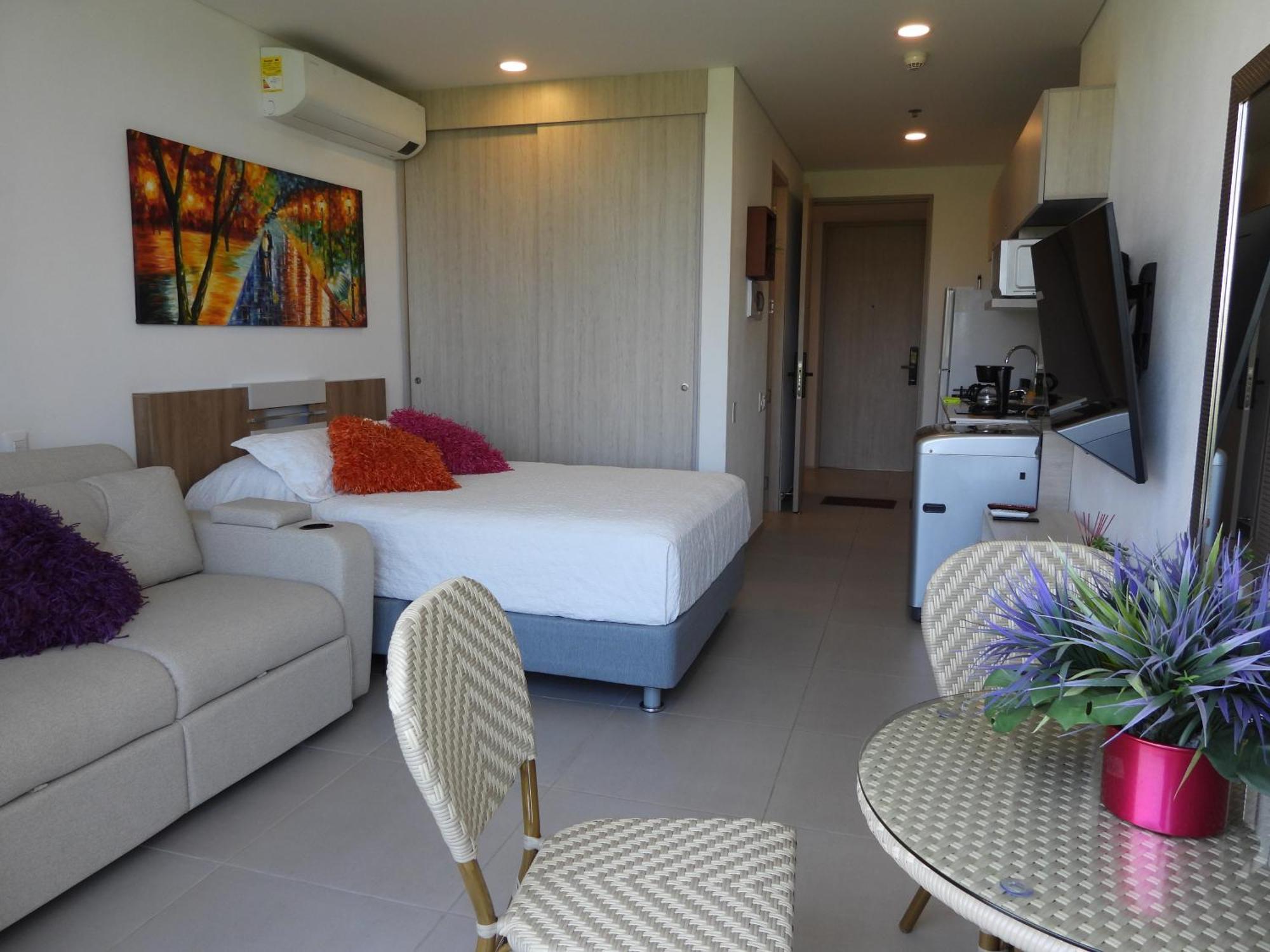 Apartamento Suite En Bello Horizonte A 2 Min De La Playa 산타마르타 외부 사진